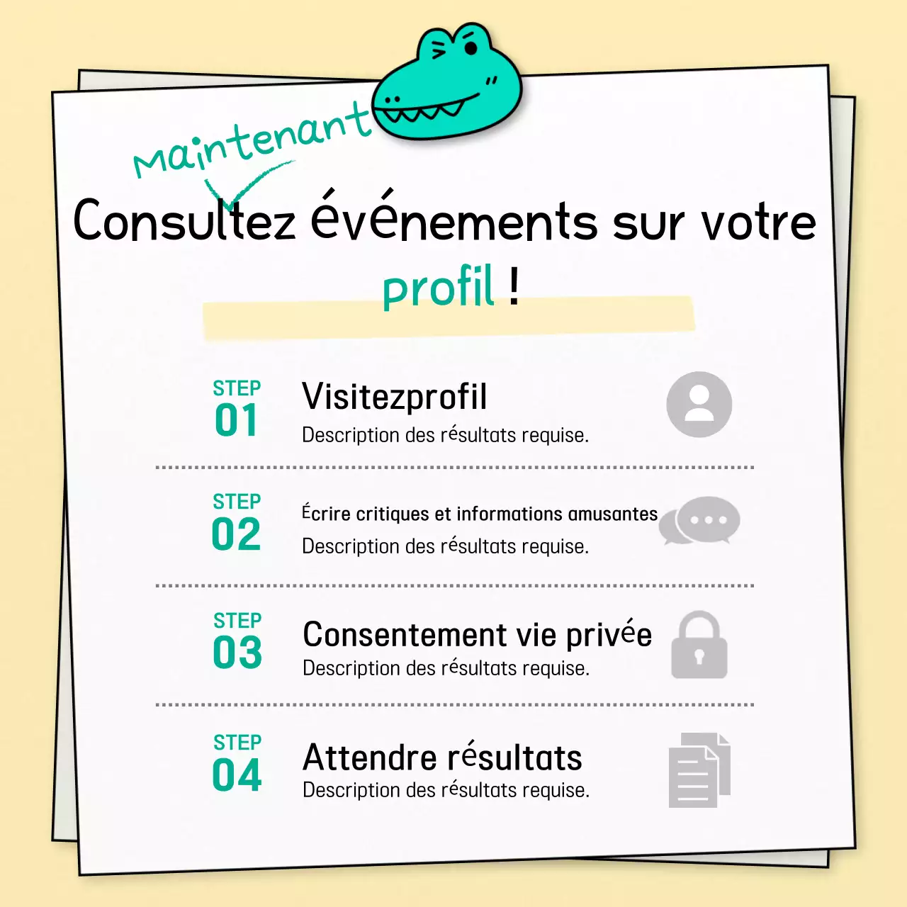 Poster de personnage à la menthe