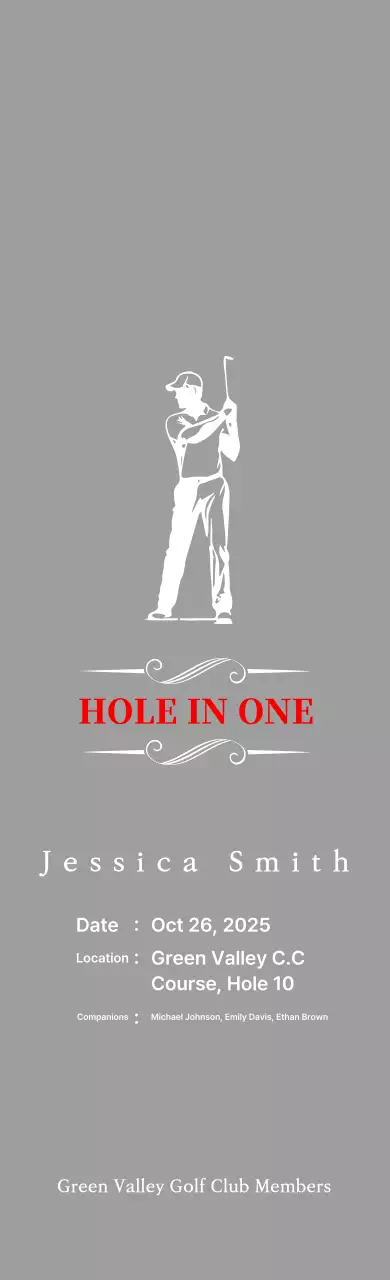 Placa de golfe clássica com uma ilustração de um golfista a jogar golfe