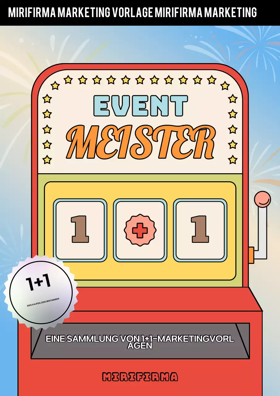 Orange Retro-Werbeveranstaltung