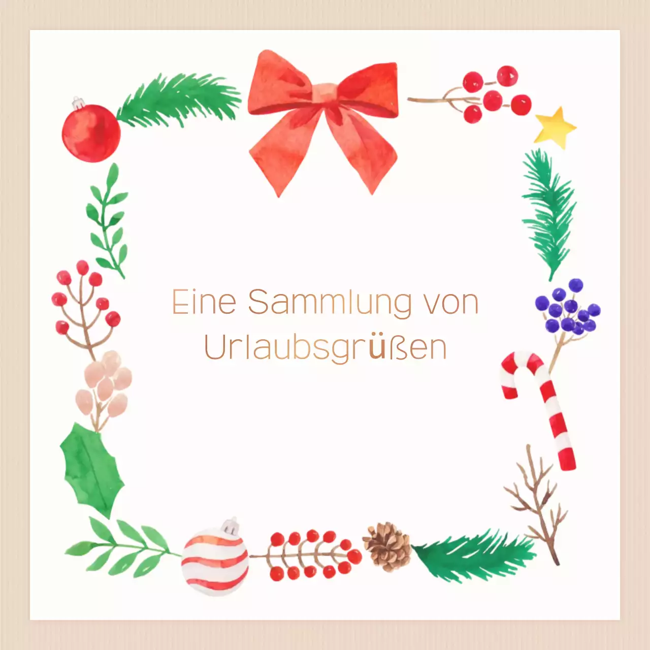 Rote niedliche Feiertags-Grußkarte