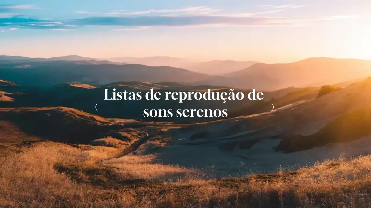 lista de reprodução de música natural laranja