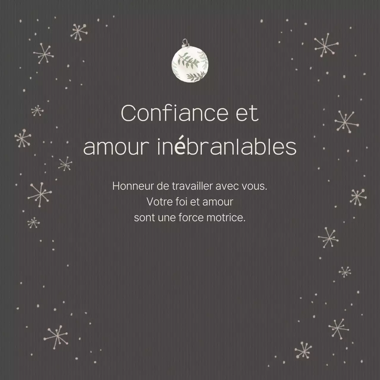 Carte de vœux rouge pour les fêtes de fin d'année