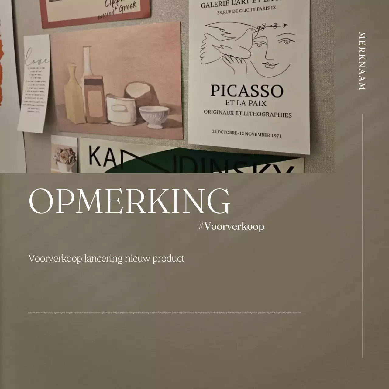 Promoot een modern herfstmerk in bruin