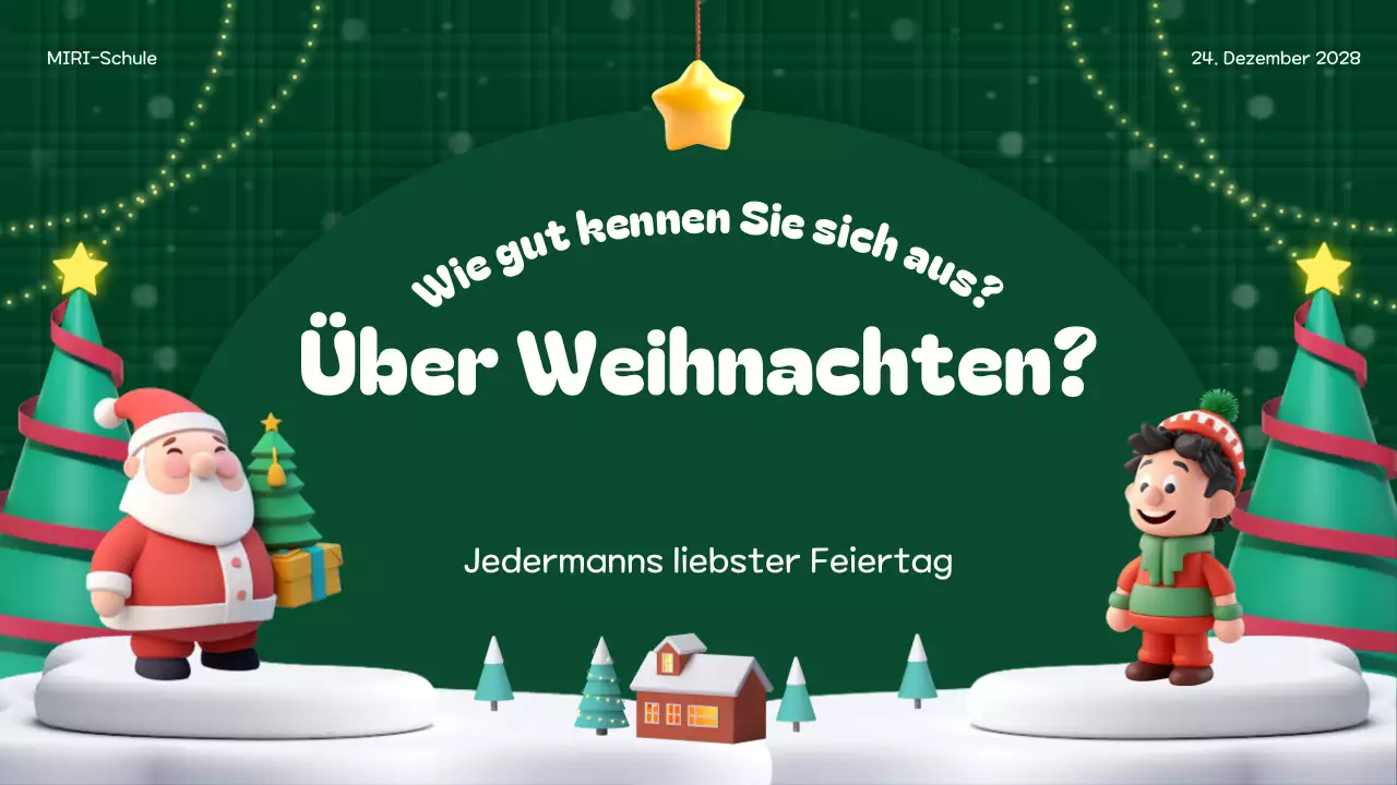 grünes Festtagsereignis