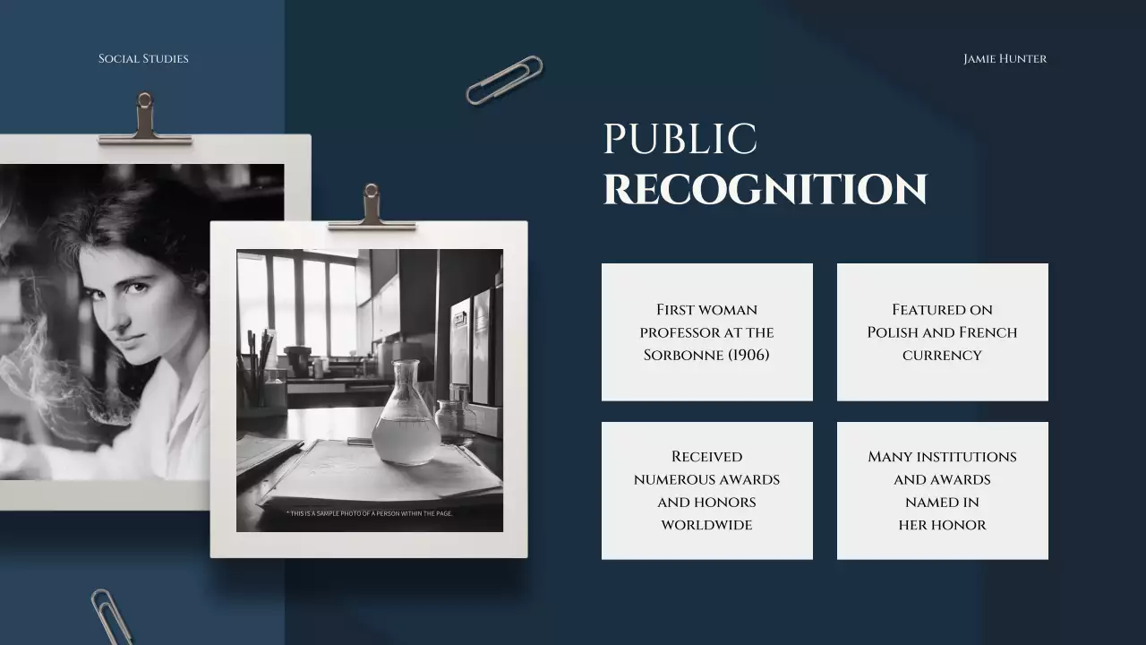 Blue Modern Scientist Lecture Presentation