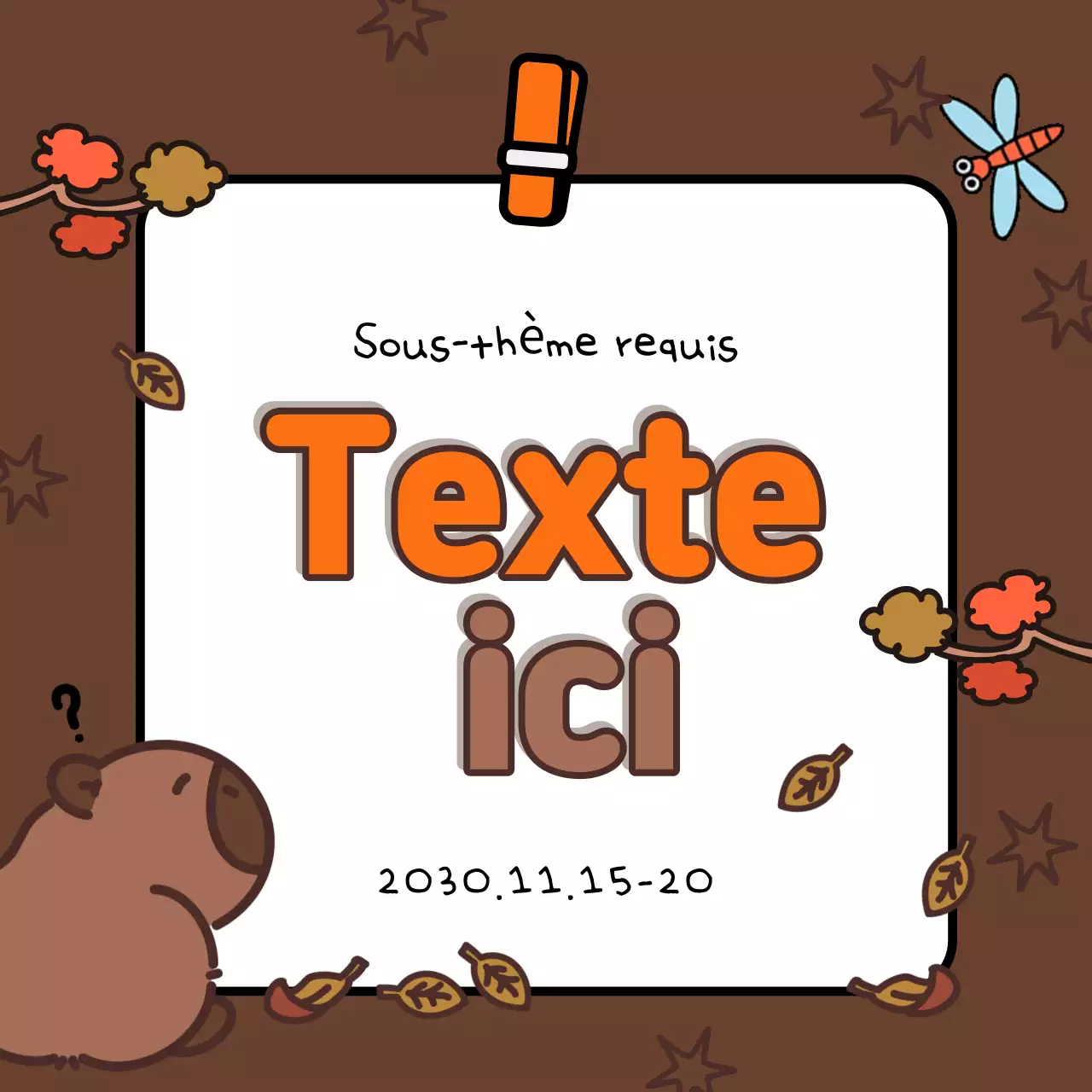 Couverture automnale dans les tons bruns et orangés