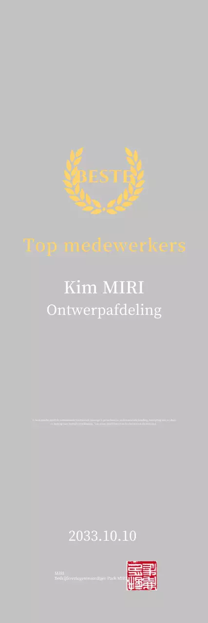 Gele eenvoudige lijst plaquette