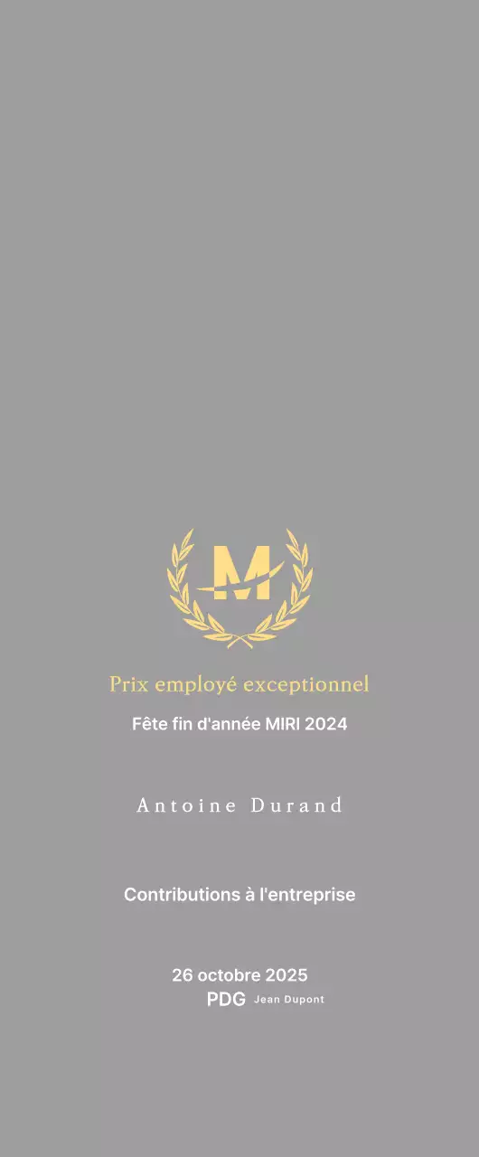 Belle plaque d'inscription avec des lauriers