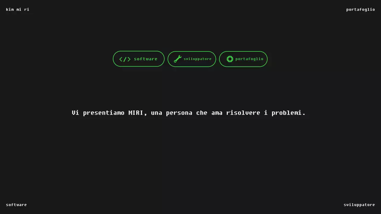 Portafoglio software nero moderno