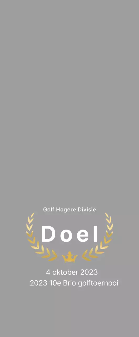 Eenvoudige golflijst