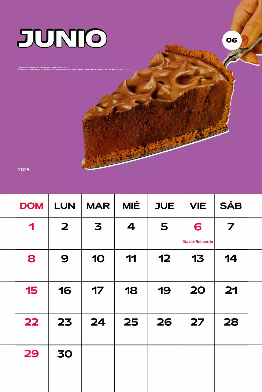 Coloridos calendarios con diversas ilustraciones retro