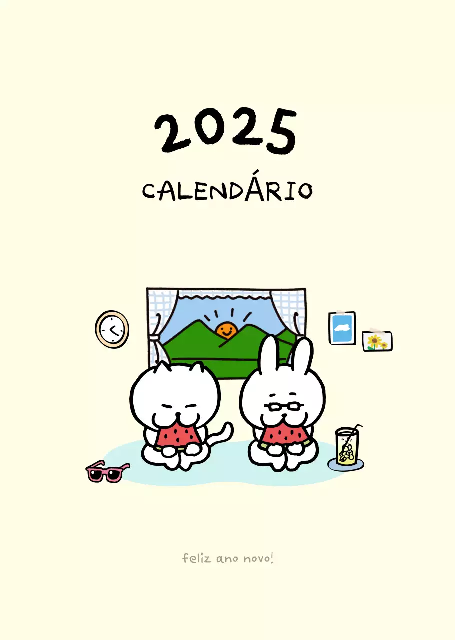 Calendário diário em marfim