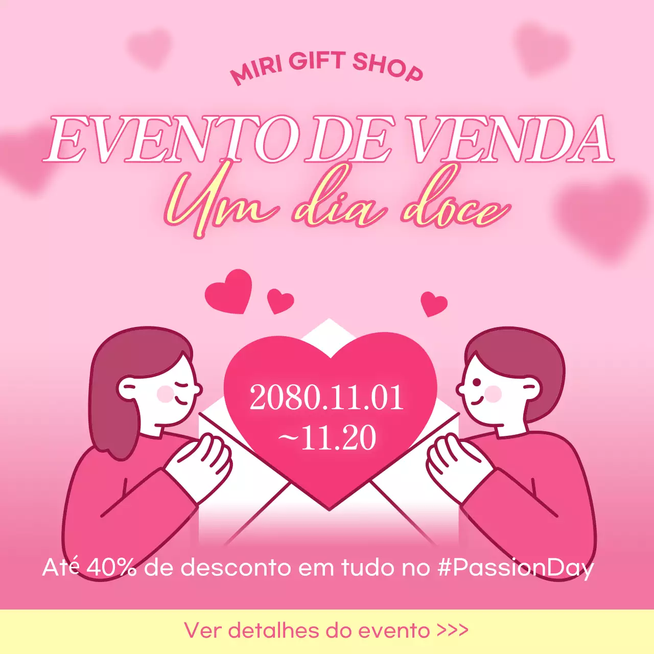 Evento de saldos Pink Cosy