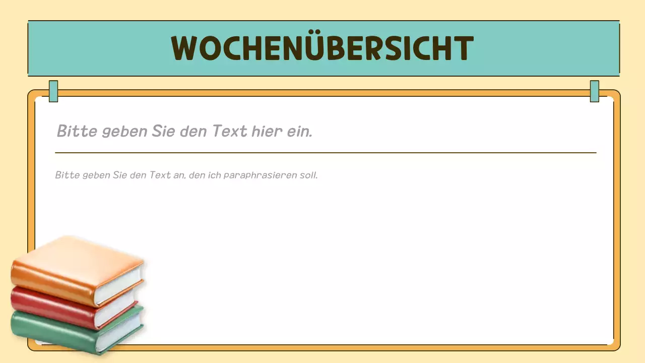 orange-grüner Pop-Klassen-Agenda-Planer