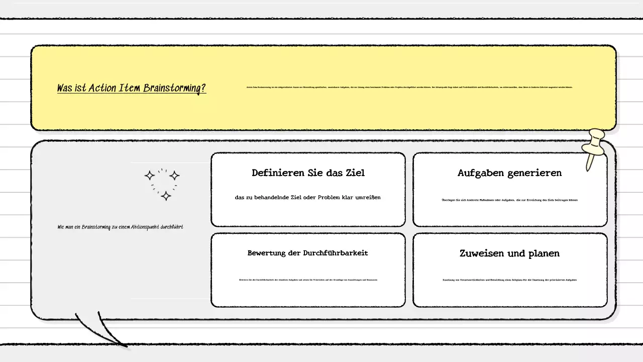 gelber Leitfaden für modernes Brainstorming