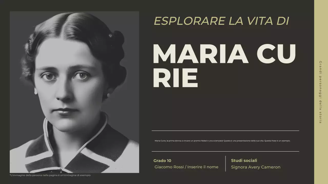 presentazione della storia classica grigia