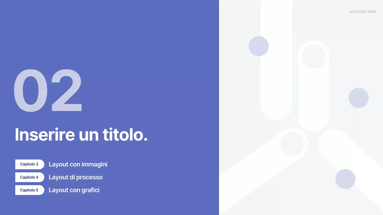 Un semplice business plan in blu e grigio