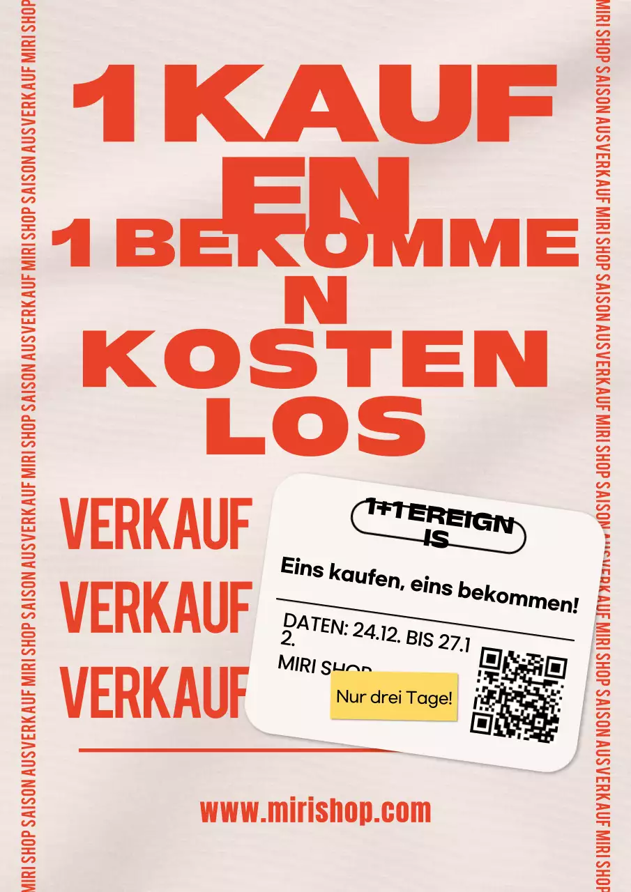 Orange Retro-Werbeveranstaltung