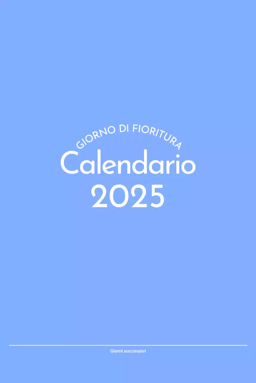 Calendario con foto tracciatore di obiettivi con un tocco di blu