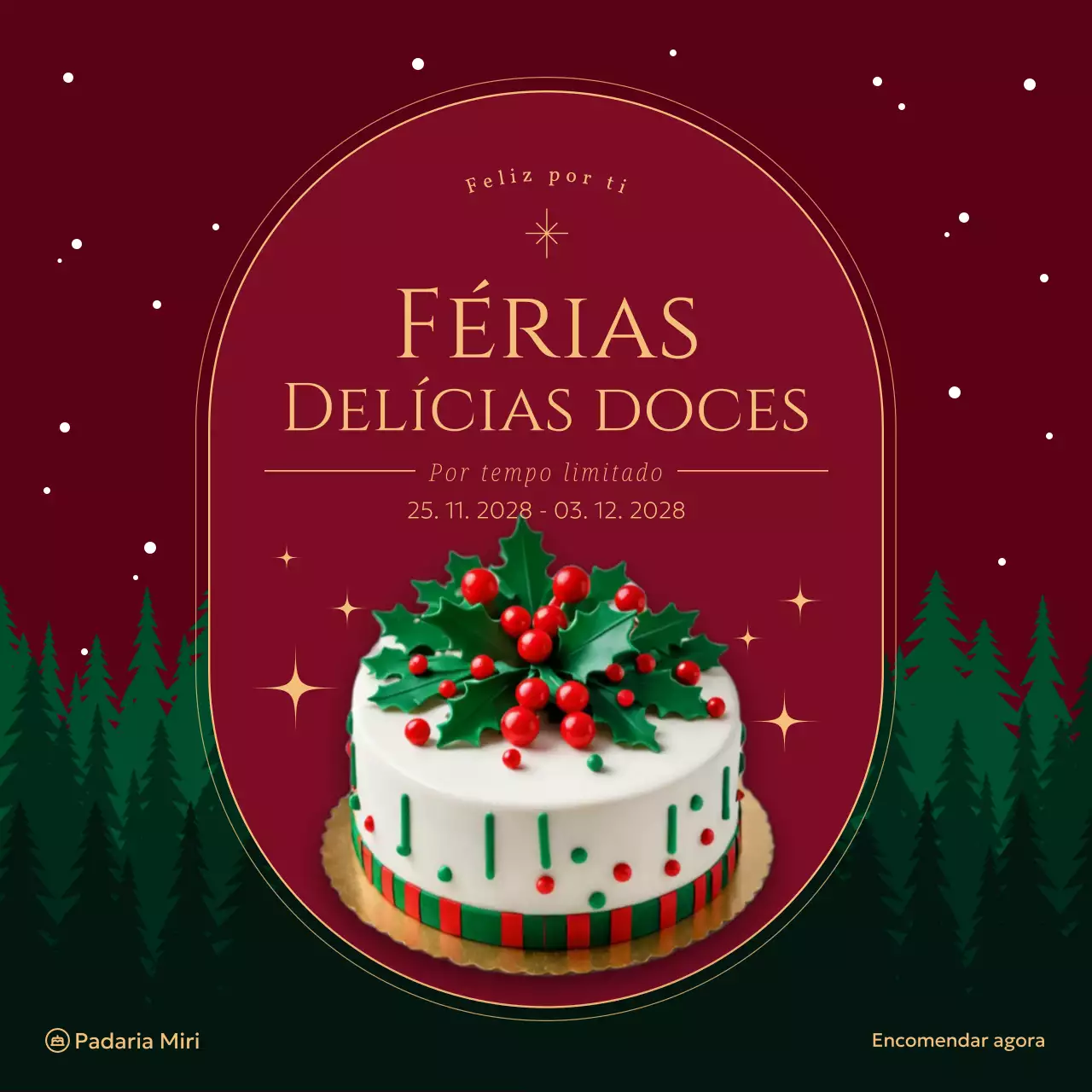 promoção de férias elegante em castanho