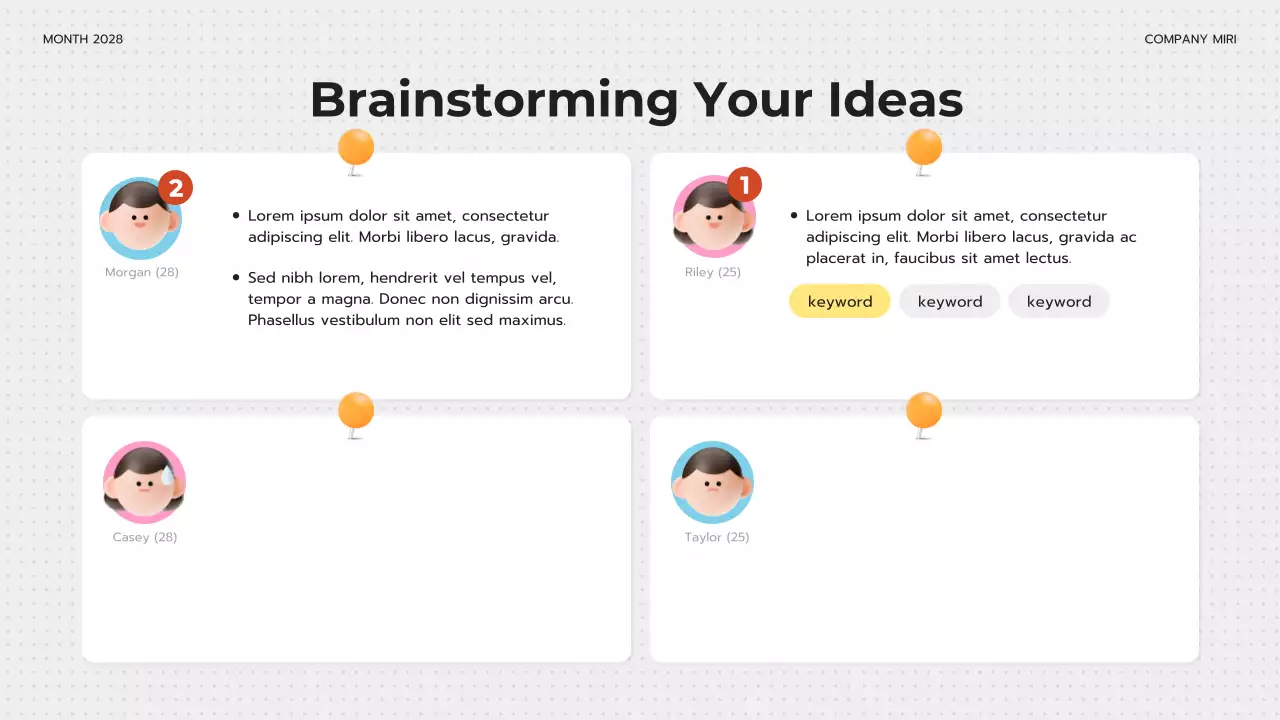 Yellow Modern Digital Brainstorming Guide Presentation