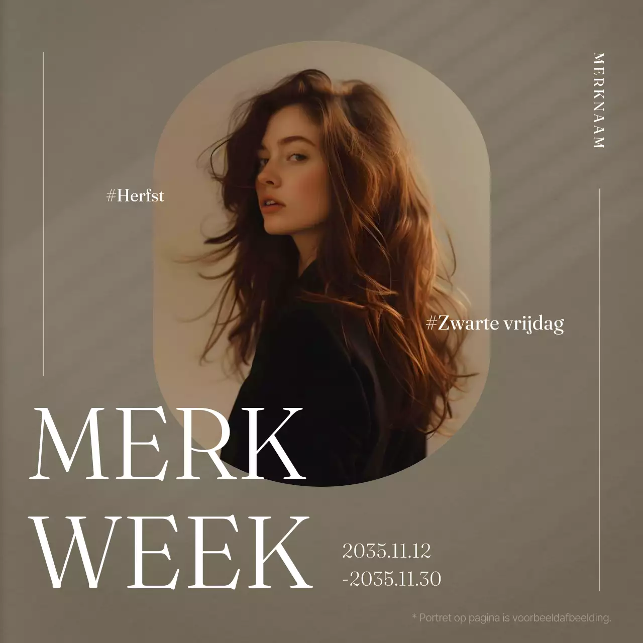 Promoot een modern herfstmerk in bruin