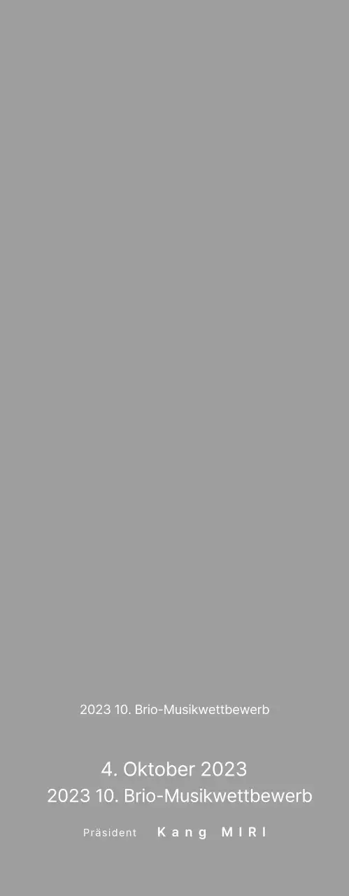 Einfache Plakette für Klavierwettbewerb