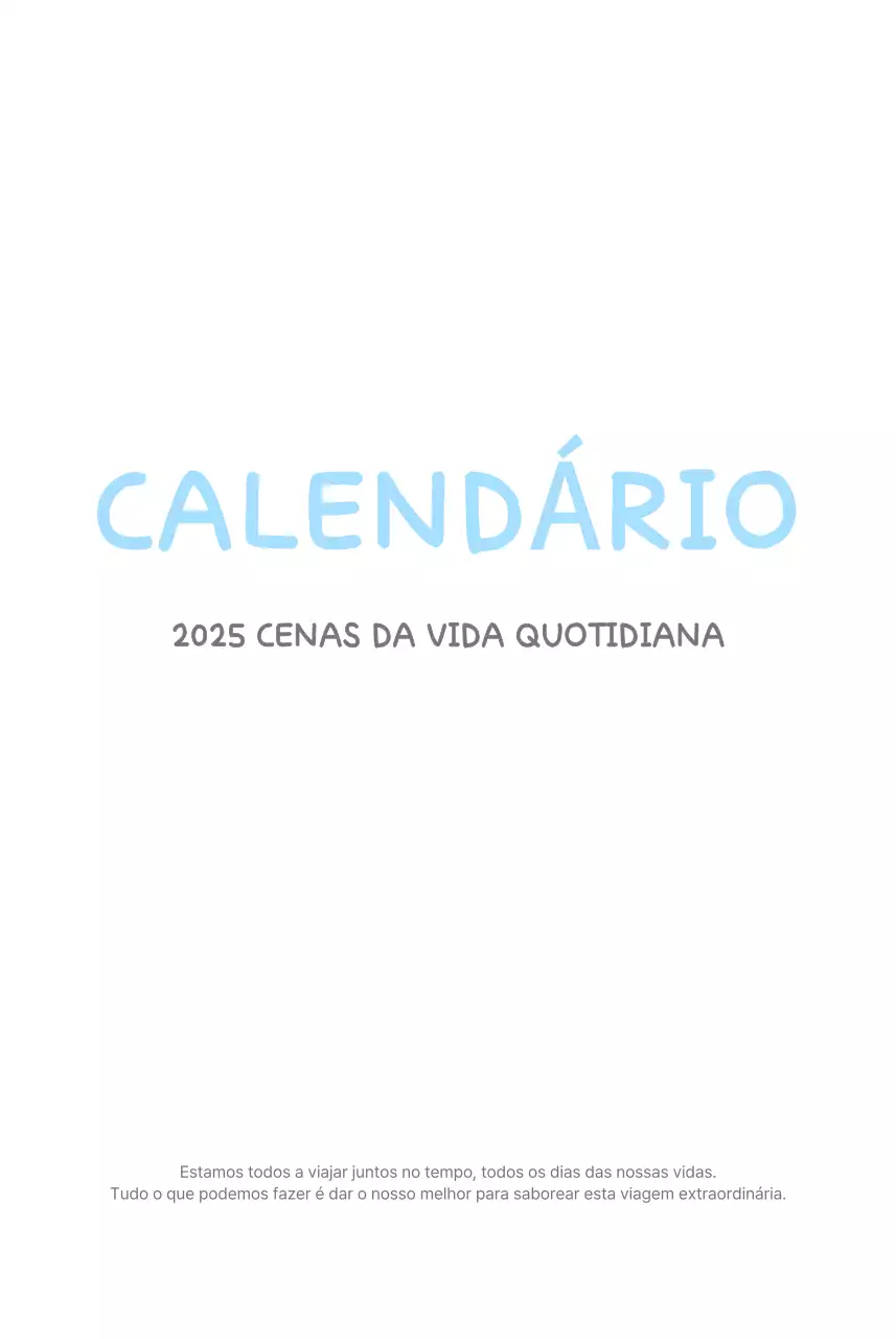 Calendários com ilustrações fofas