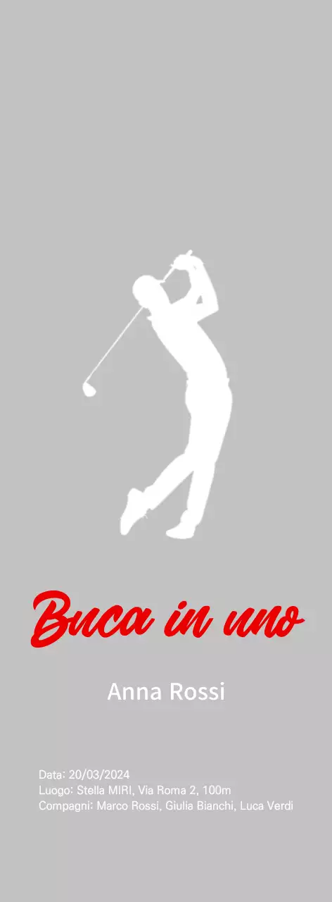 Celebrare il golf semplice