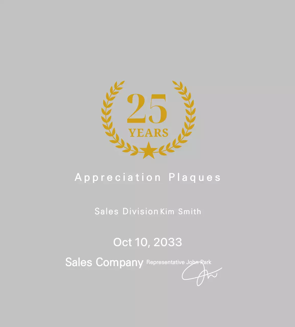 Simple Commemorative Plaque