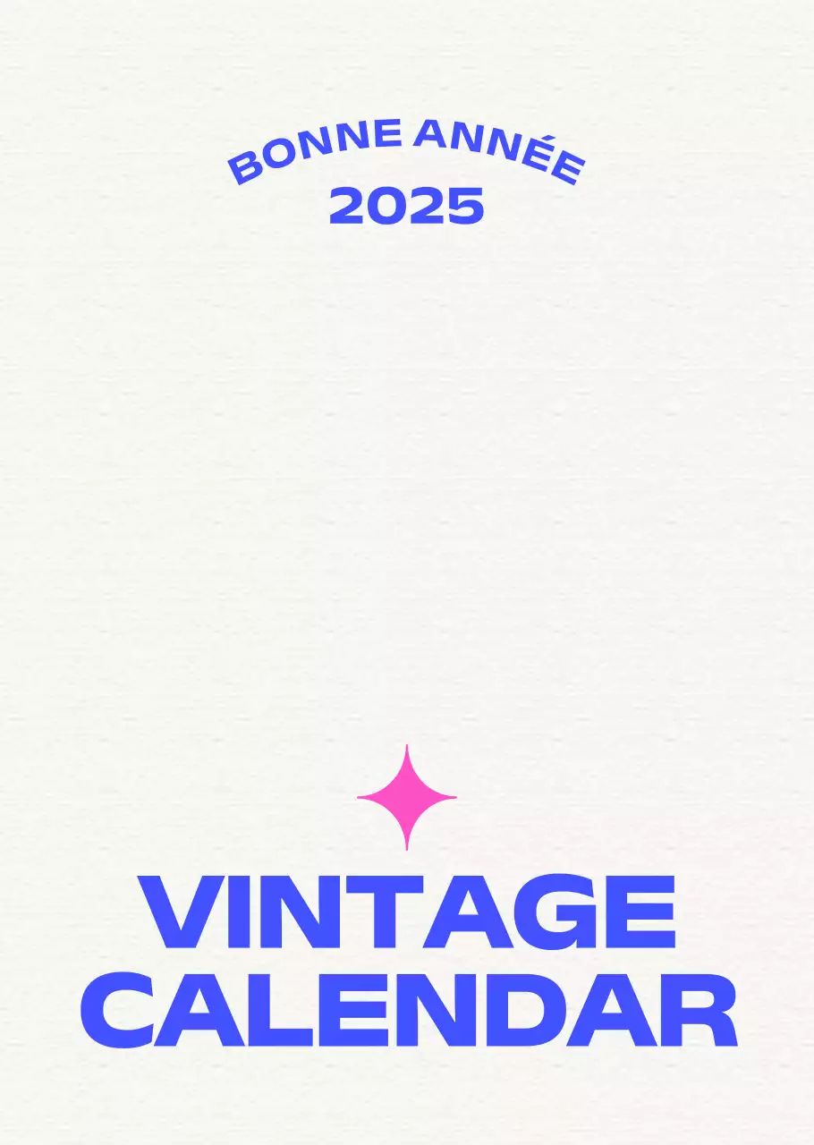 Calendrier vintage