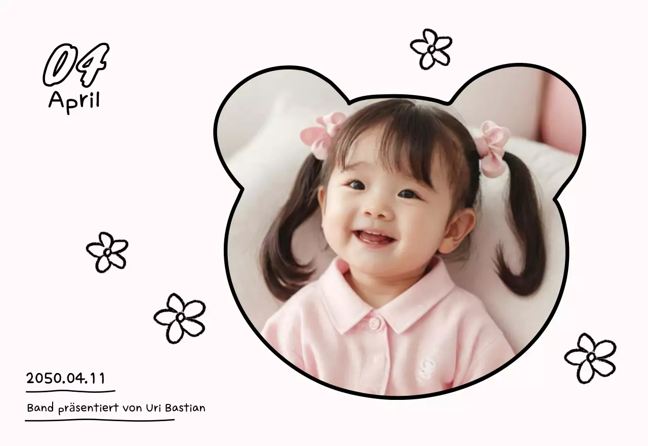 Gelber Neujahrskalender