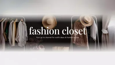 Beige Trendy Fashion Promotion YouTube Thumbnail