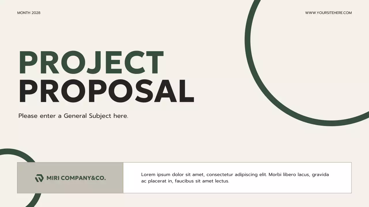 Beige Clean Project Proposal Presentation