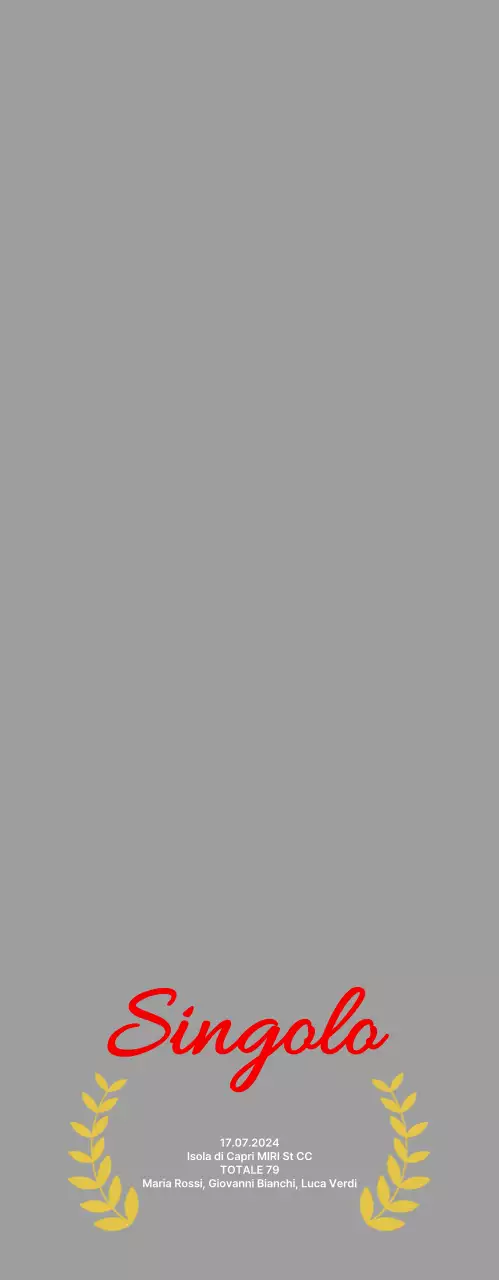 Singolo minimalista per il golf