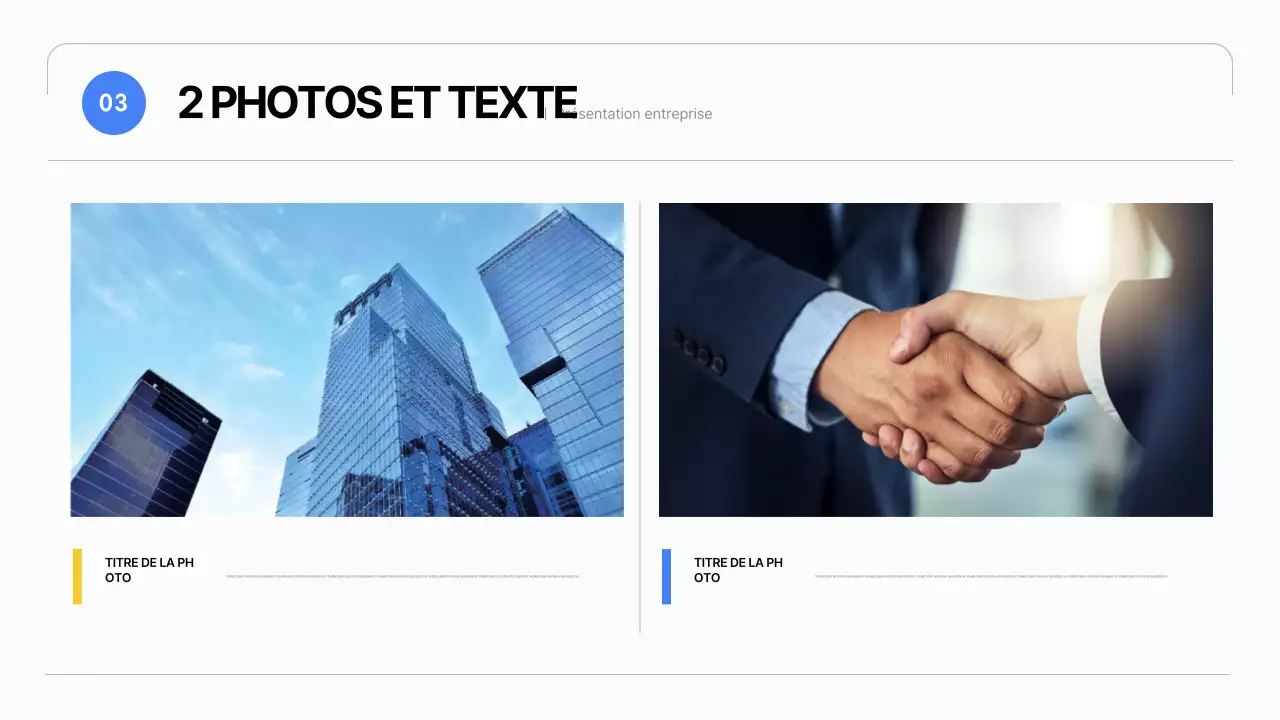 Un plan d'affaires simple en blanc