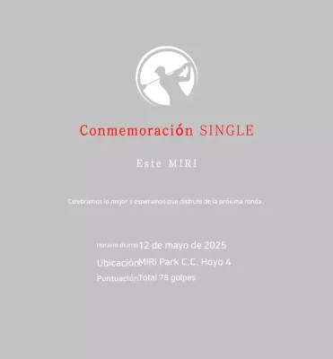 Celebrando el golf sencillo en blanco