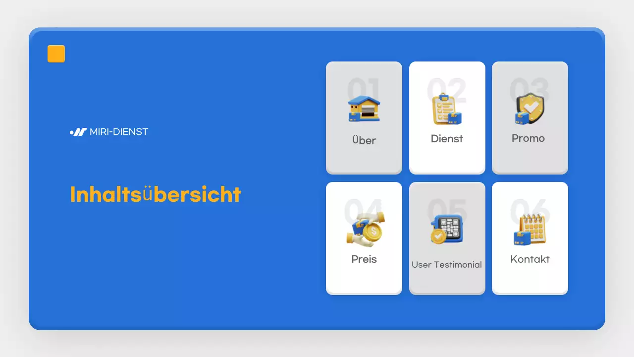 blue modern Lieferankündigung