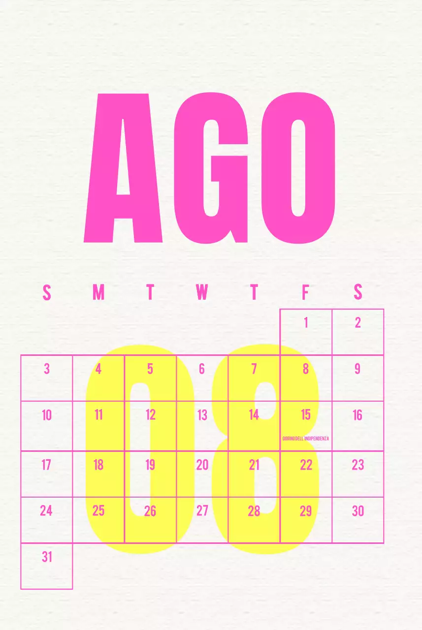 Calendario d'epoca Celebrate Blue