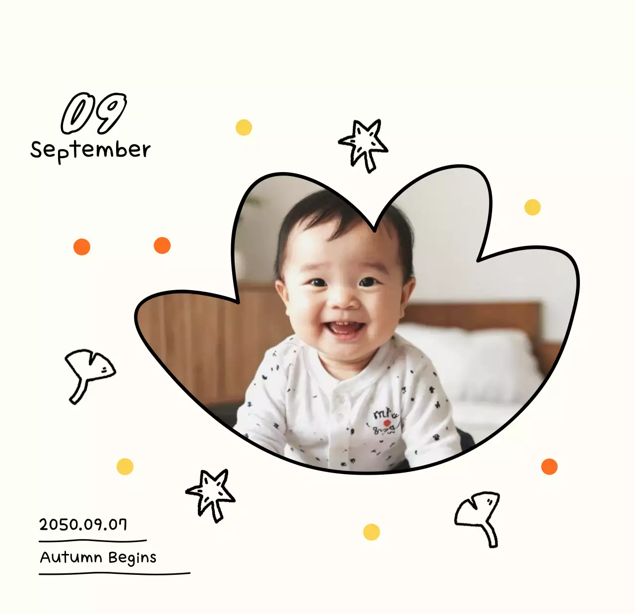 Kalender Tahun Baru berwarna putih yang nyaman