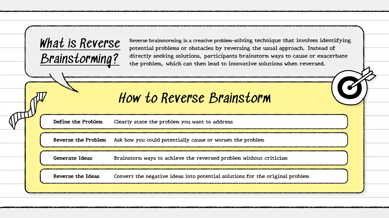 Yellow Simple Brainstorming Guide Presentation