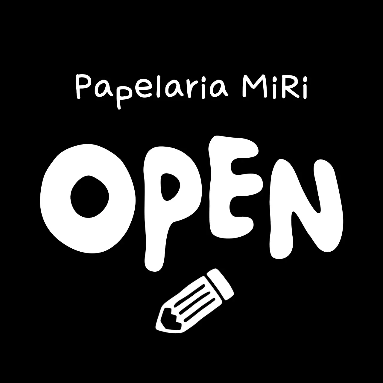 Sinal de abertura e fecho de uma pequena loja gira
