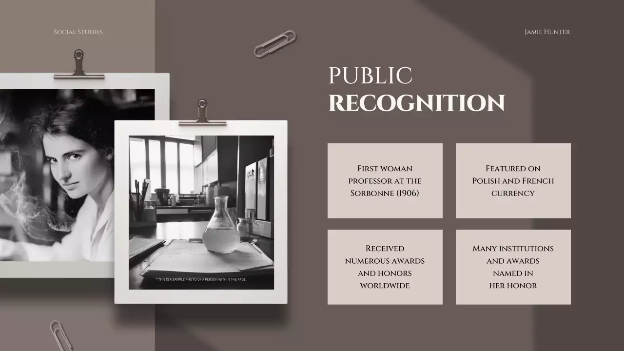 브라운 클래식 과학자 프레젠테이션