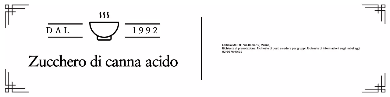 Pubblicizzare un ristorante tradizionale nero