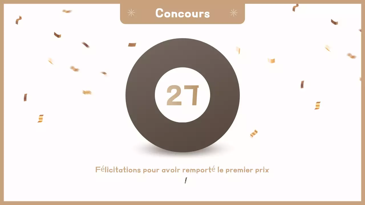 Invitation simple à la fête de fin d'année beige