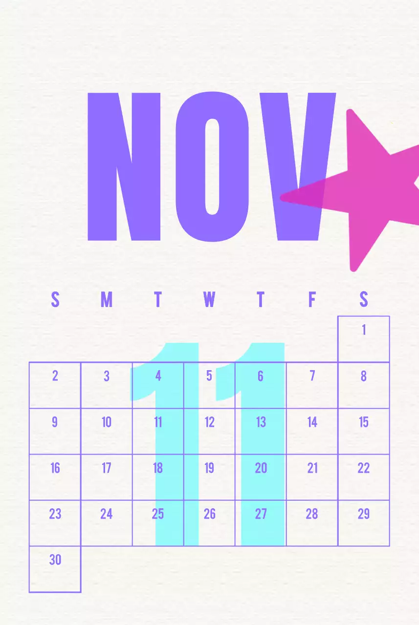 Calendario Vintage Celebrate Blue