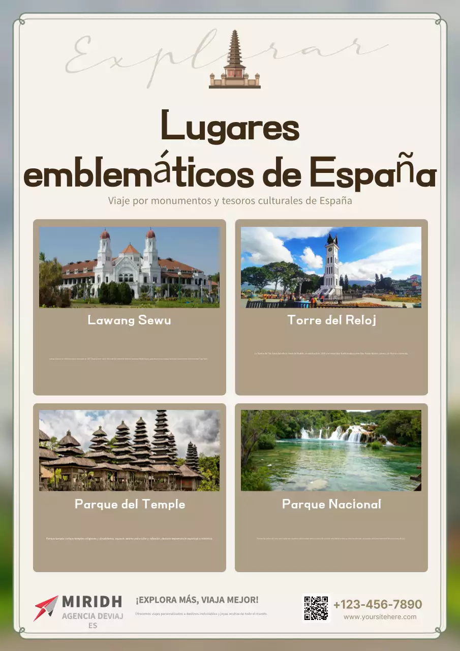 anuncio de viaje classic beige