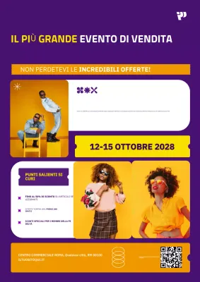 promozione vendita moderna viola