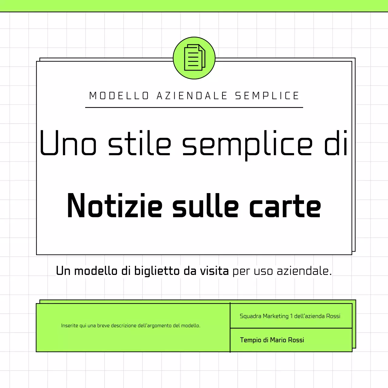 Modello semplice di Stato dell'Unione