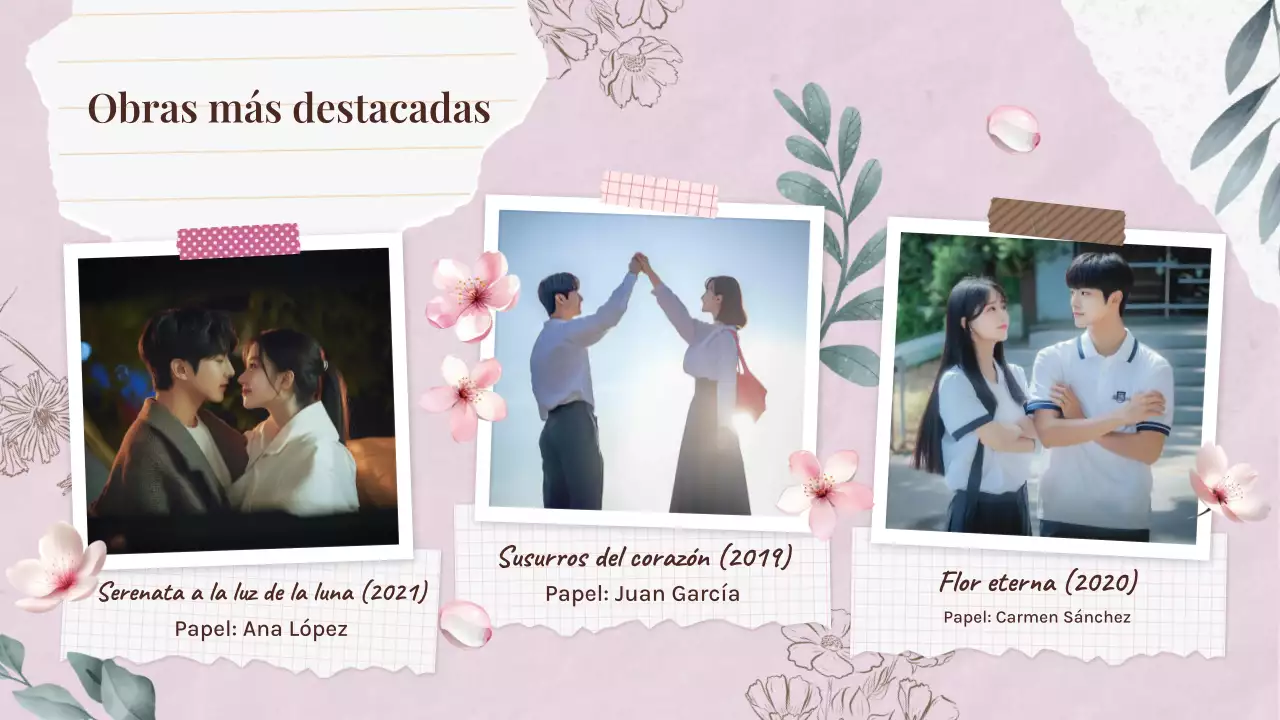 Pink k-drama pitch deck